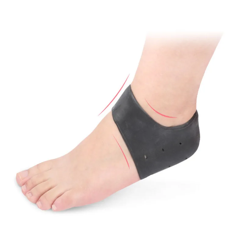 2 шт./пара новые силиконовые Увлажняющие гелевые пятки носки анти-скольжение