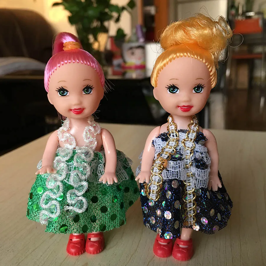 4 шт./лот милая кукла игрушка подвижное тело с одеждой куклы Келли смешанный стиль