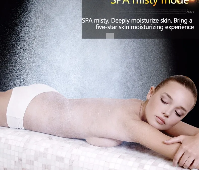 LED Интеллектуальный цифровой дисплей Набор для душа с дождем 2" SPA Mist Термостатический смеситель с сенсорной панелью