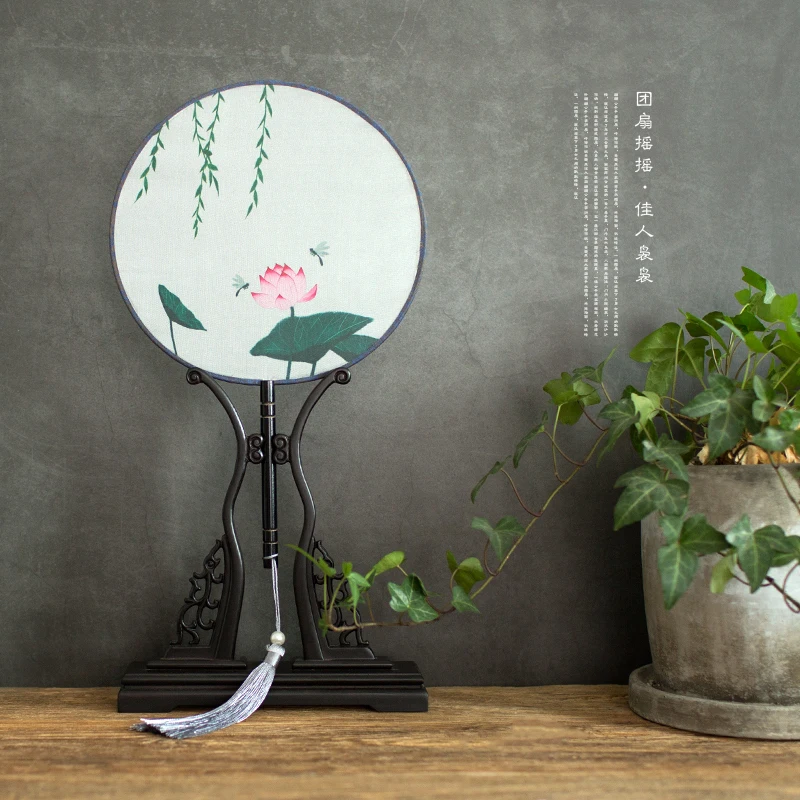 1 шт. полупрозрачный китайский чернильный винтажный Дворцовый стиль Круглый