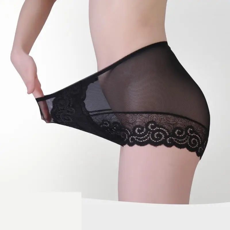 Женские нейлоновые трусики с поясом бесшовные кружевные брифы | Женская одежда