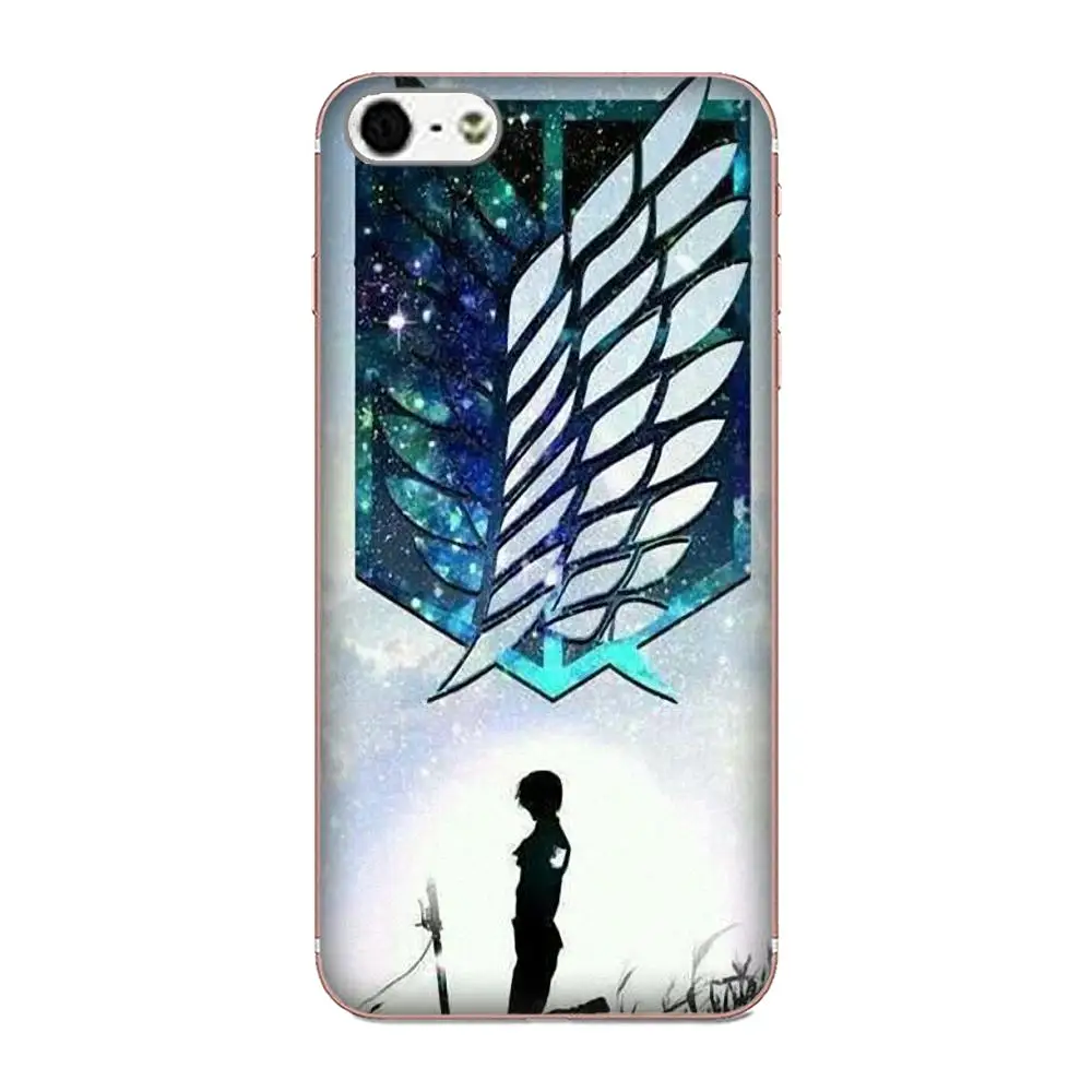 Мягкие чехлы для телефонов с аниме атакой на Титанов крылья флаг свободы Xiaomi Redmi