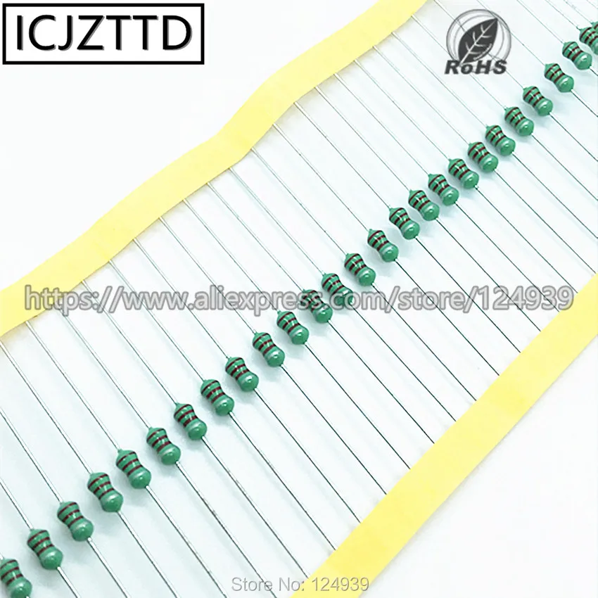 100PCS Original 0307 8.2UH 8R2K 8.2R 8R2 10UH 100K 12UH 120K Inductors 1/4W 0.25W Color Ring Inductance Circle Power Inductor |