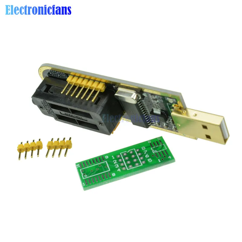 SOIC8 SOP8 тестовый зажим для EEPROM 93CXX/25CXX/24CXX + CH341A 24 25 серия Flash BIOS USB программатор