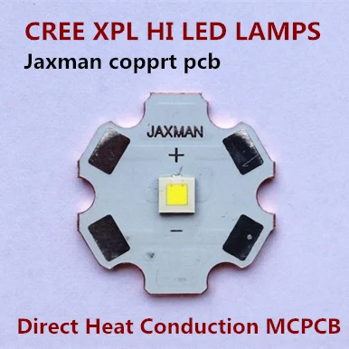 Детали для фонариков светодиодсветодиодный лампы Cree XPL hi с медной печатной