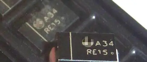 

100% оригинальный новый MBRA340T3G A34 SMA Schottky силовой выпрямитель IC x 1000 шт. разъем