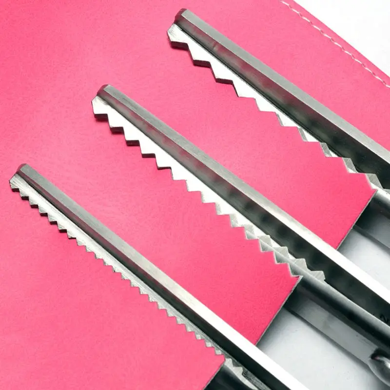 OOTDTY 23,5 см ЗИГЗАГ Швейная резка портновские ножницы Pinking Scissor Leather Craft