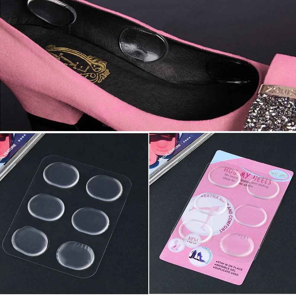 Силиконовые гелевые стельки для обуви 6 шт./лот женщин и девочек|foot care|care footheel care |