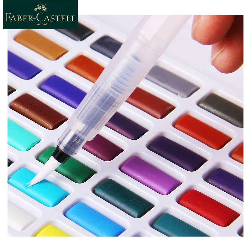 Набор акварельных красок Faber Castell 24/36/48 набор однотонных ярких цветов переносной