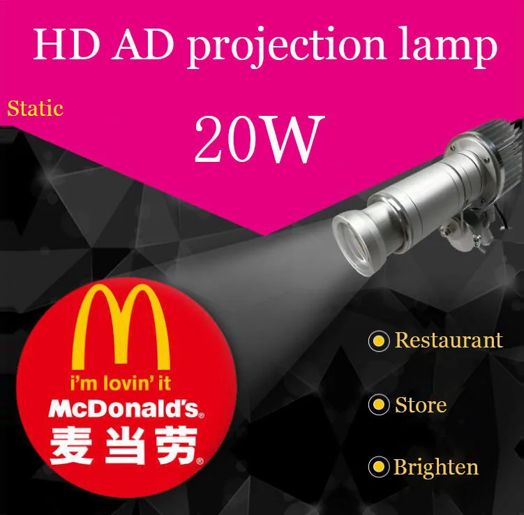 20 Вт магазин lucky lamp настраиваемый светодиодный Hd рекламный сценический