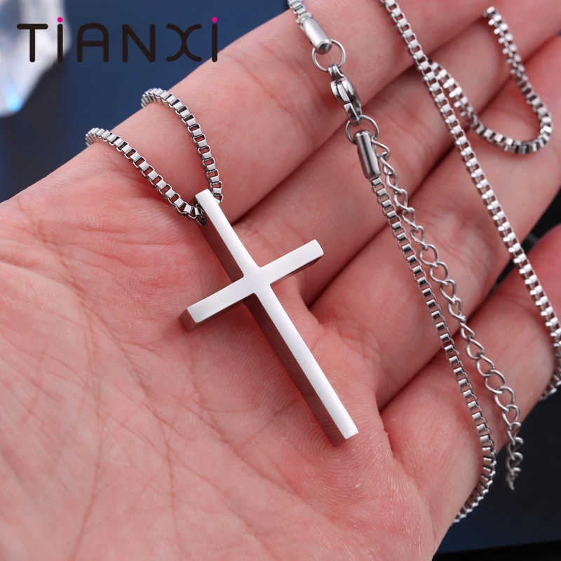 TIANXI New Fashion Gothic Style Cross Pendant For Man And Woman Stainless Steel Personality Charm Jewelry | Украшения и
