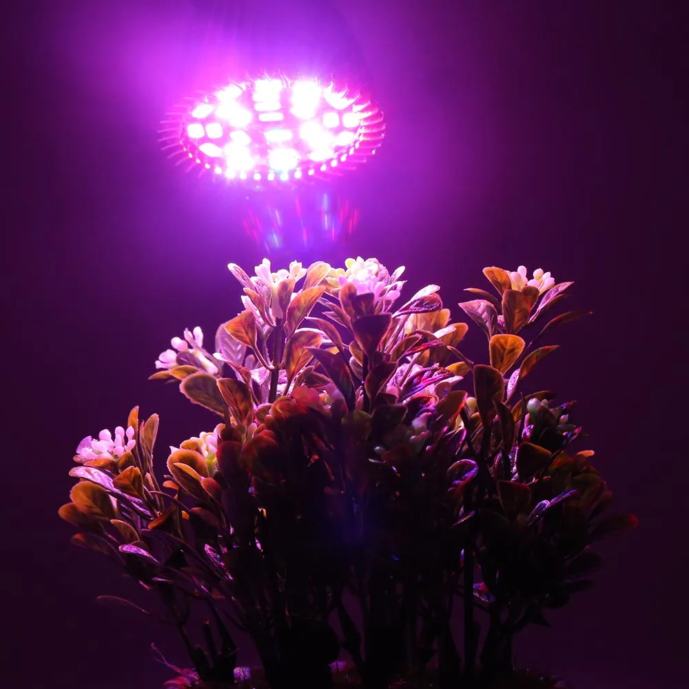 4 шт./лот 28 Вт полный спектр LED Grow Lights E27 Lamp для растений овощей Гидропоника система