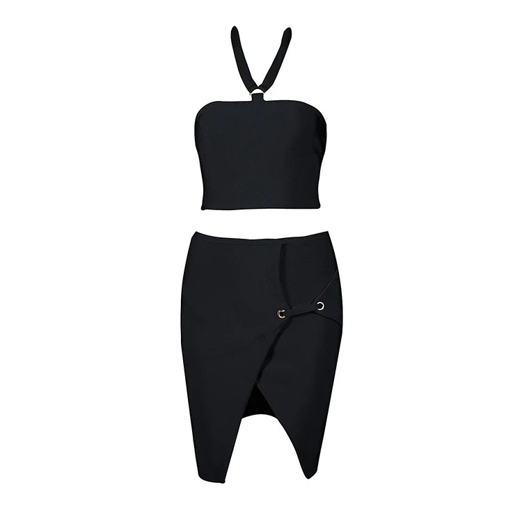 2016 новый летний платье бежевый черный рукавов холтер из двух частей передняя