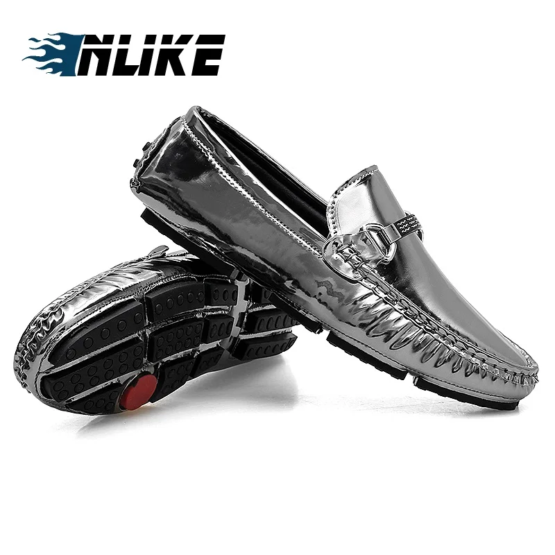 INLIKE Brand Fashion Summer Style Soft Moccasins Men Big Size Loafers High Quality Leather Shoes Flats Driving | Обувь