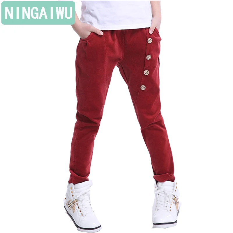 Штаны для девочек весенне Осенняя детская одежда Новинка 2017 года штаны Гарун