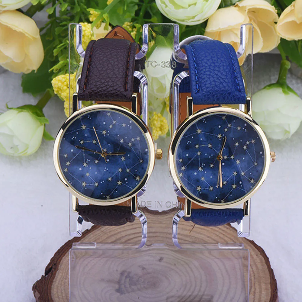 2019 новые модные наручные часы Мода ночное небо элемент нейтральный повседневное