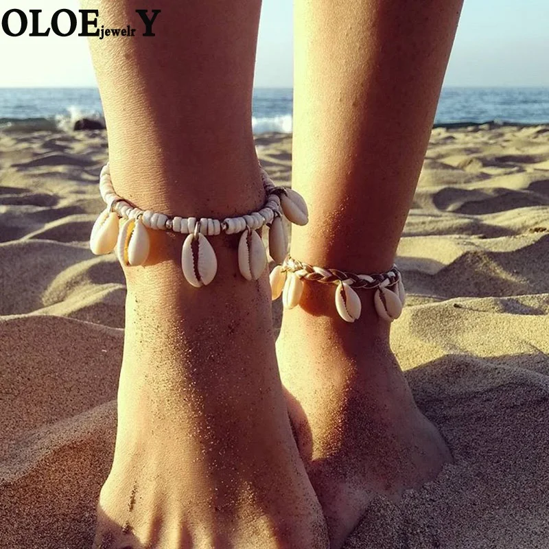 OL браслеты для Для женщин ног Ювелирные изделия летние пляжные босиком сандалии