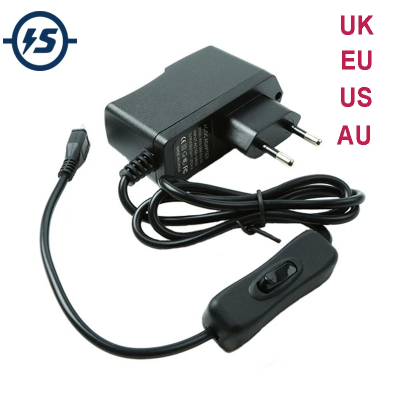 Стандартный Выключатель питания зарядное устройство микро порт адаптер Разъем