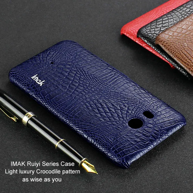 IMAK Luxury Crocodile PU Leather Case for HTC U11 case Fashion Business Back Cover Protective Shell Phone cases For |