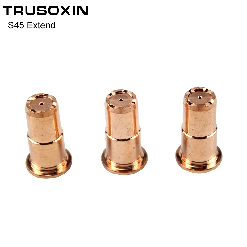 

10PCS Inverter DC Plasma Cutter S45 Torch Trafimet Cutting Consumables PD0103 Long Tip