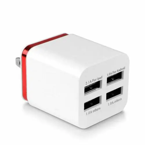 Yiwa 5.1A USB адаптер питания настенное зарядное устройство 4 порта дорожное зарядное устройство Куб Блок зарядные устройства
