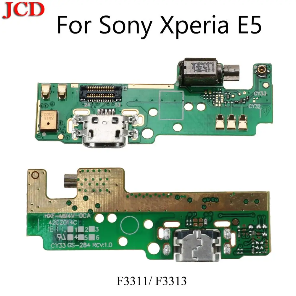 

Штекер зарядного порта USB JCD, штекер для док-станции, разъем для зарядки, вибрационная плата с микрофоном, гибкий кабель для Sony Xperia E5 F3311 F3313