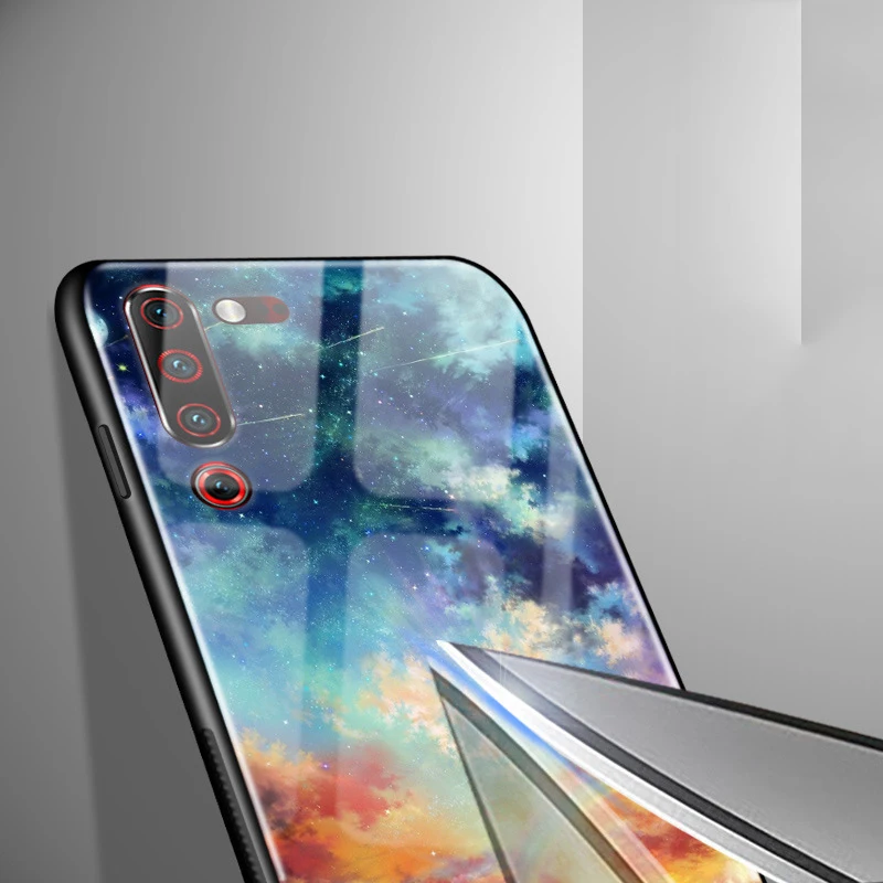 Для lenovo Z5S чехол L78071 закаленное стекло задняя крышка Твердый чехол для телефона для lenovo Z6 Pro Чехол L78051 Z6Pro Z 6 Pro Мягкий бампер