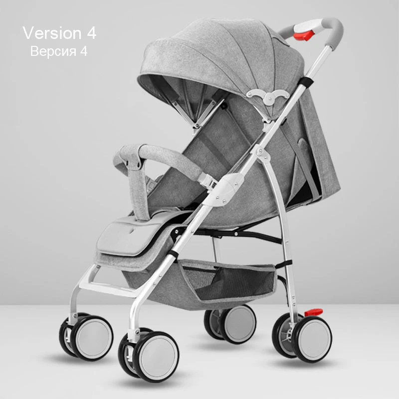 Детская коляска yoyo, коляска passeggino, автомобиль carricoche bebe, можно сложить, легкий, взять самолет, четыре колеса, детская тележка Umb - Цвет: Version4-Light grey