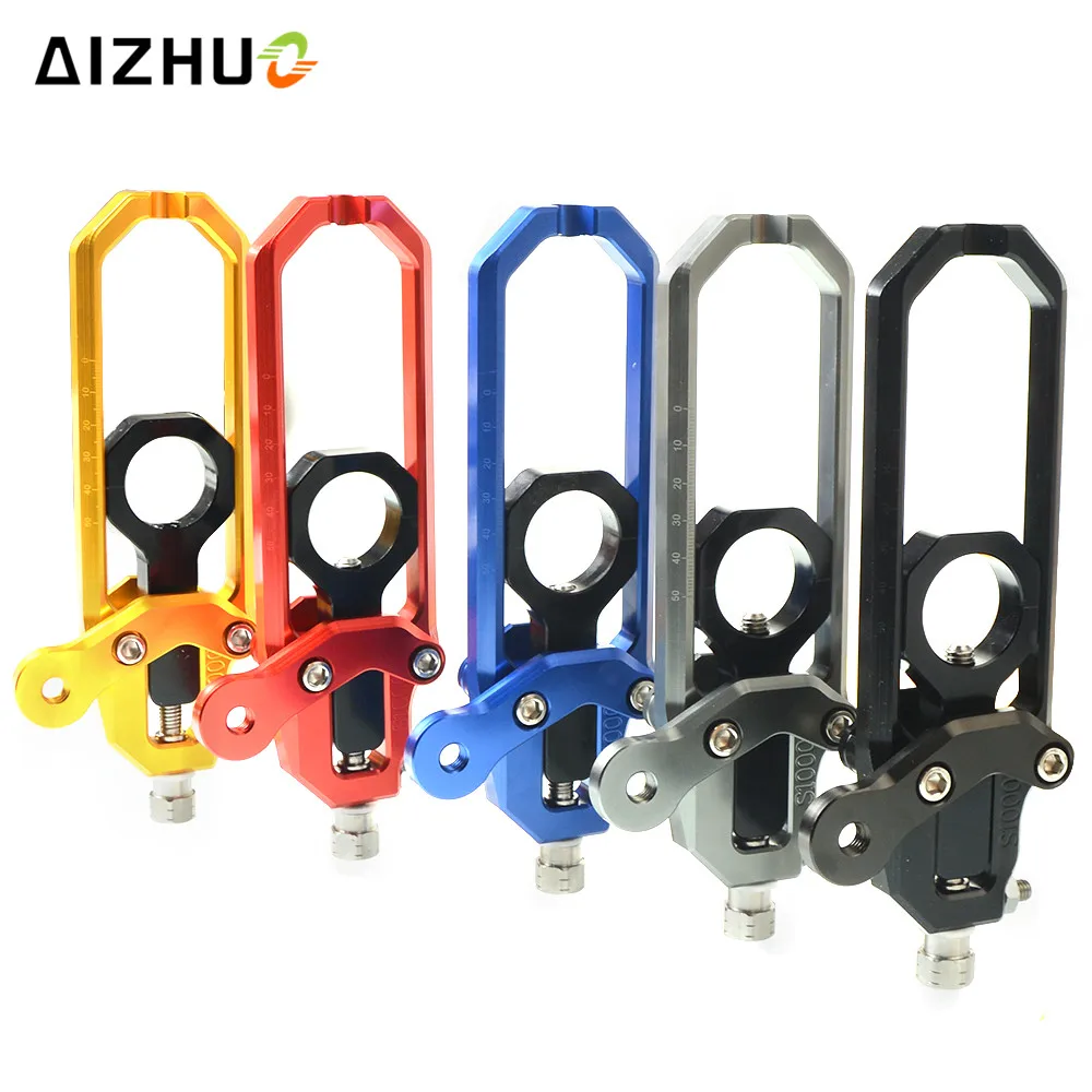 

CNC Aluminum Motorcycle Chain Adjuster Rear Axle Spindle Chain Adjuster For BMW HP4 2012-2014 S1000RR 2009-2016 S1000R 2014 2015