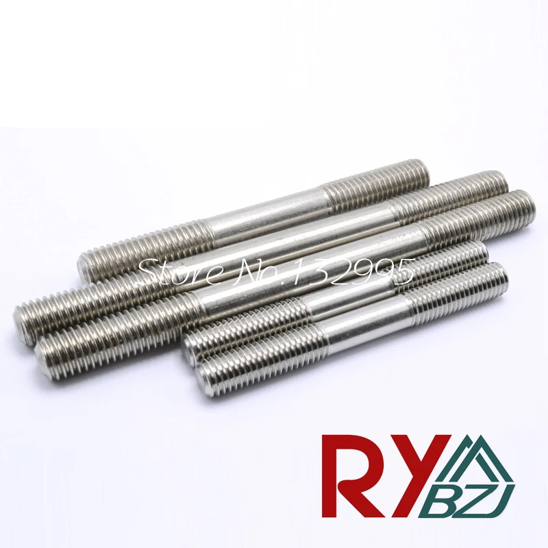 

20pcs/lot SUS304 GB901 Double-ended screws Double-head screw double-headed Bolt M3 M4 M5 M6 M8 M10*L