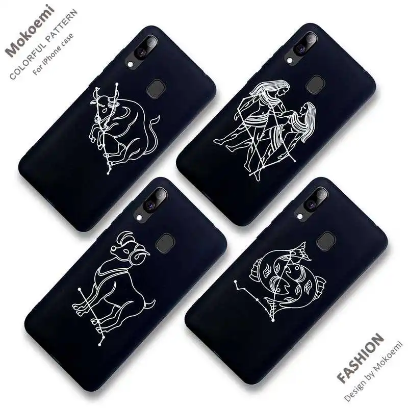 Mokoemi Fashion Pattern Zodiac Signs Soft 5.9&quotFor Samsung Galaxy A40 Case For Cell Phone Cover |
