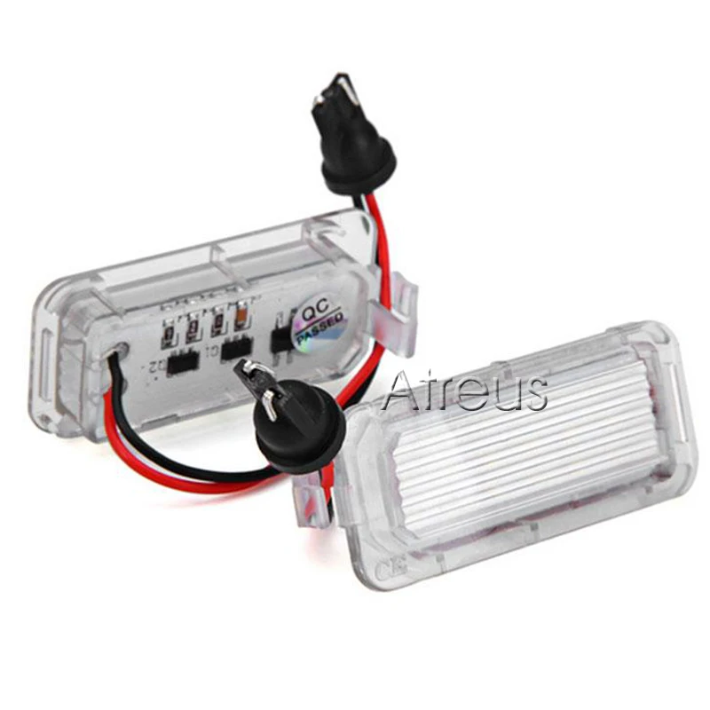 2 шт. автомобильного светодиодного фонаря для номерного знака 12В комплект лампы SMD3528 бесплатно без ошибок для Ford Focus 5D Mondeo Fiesta s-max on