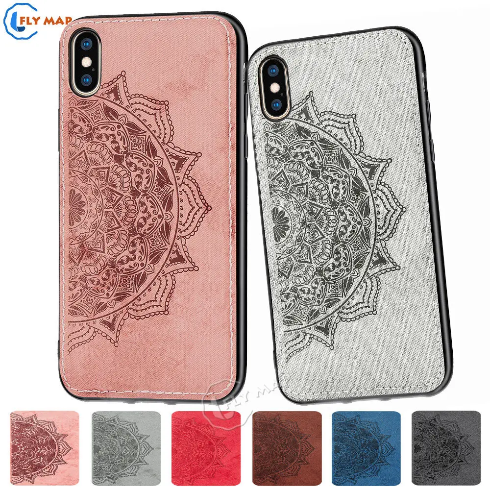 Новый тканевый силиконовый чехол для телефона Apple iPhone 7 8 Plus X XS Max XR 7Plus тотемная