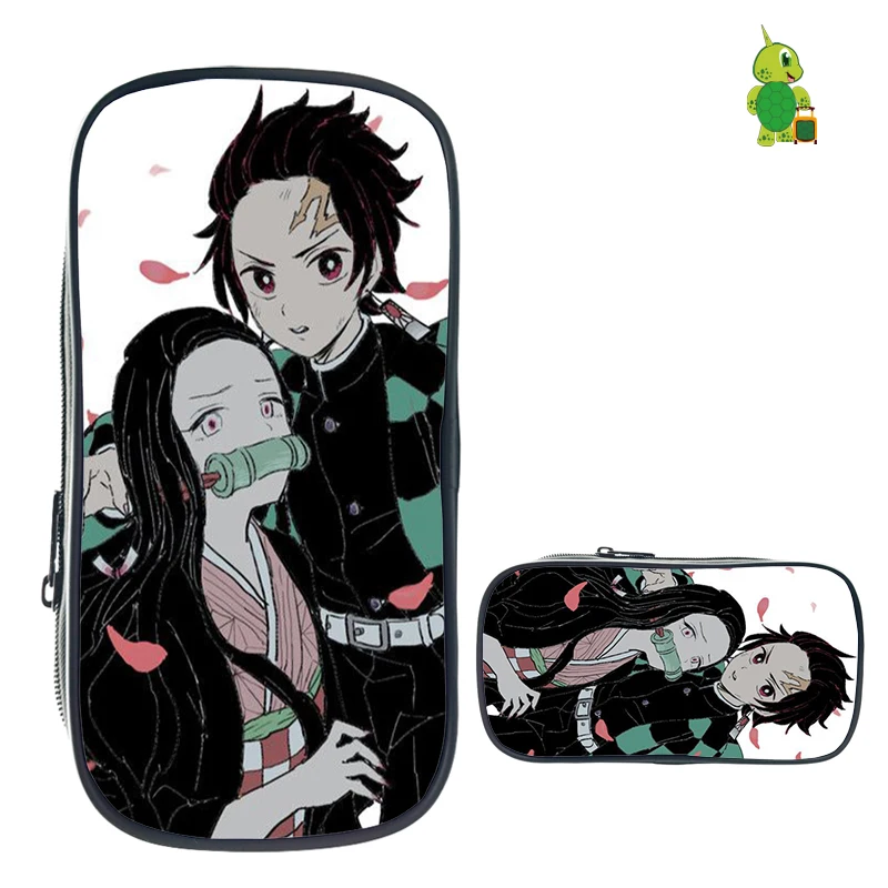 Demon Slayer: Kimetsu No Yaiba пенал для мальчиков и девочек-подростков, косметички, школьные принадлежности, канцелярские принадлежности, сумка для хранения, косметичка - Цвет: 18