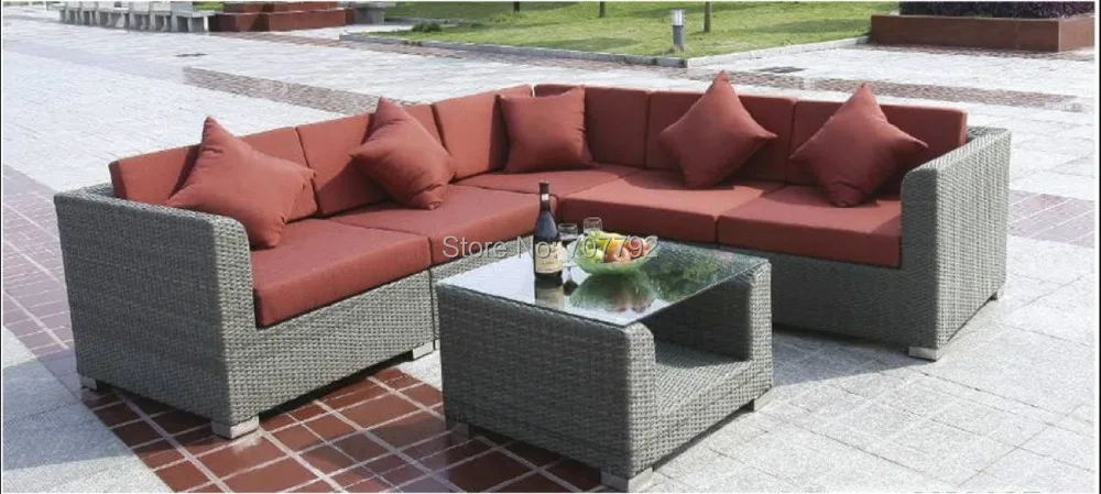 Новый дизайн дешевая садовая мебель из ротанга набор диванов|garden rattan furniture|rattan
