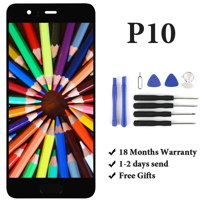 

5,1» «P10 ЖК-дисплей сенсорный Экран VTR-L09 VTR-L10 VTR-L29 сборки Дисплей Замена для P10 сенсорный Экран