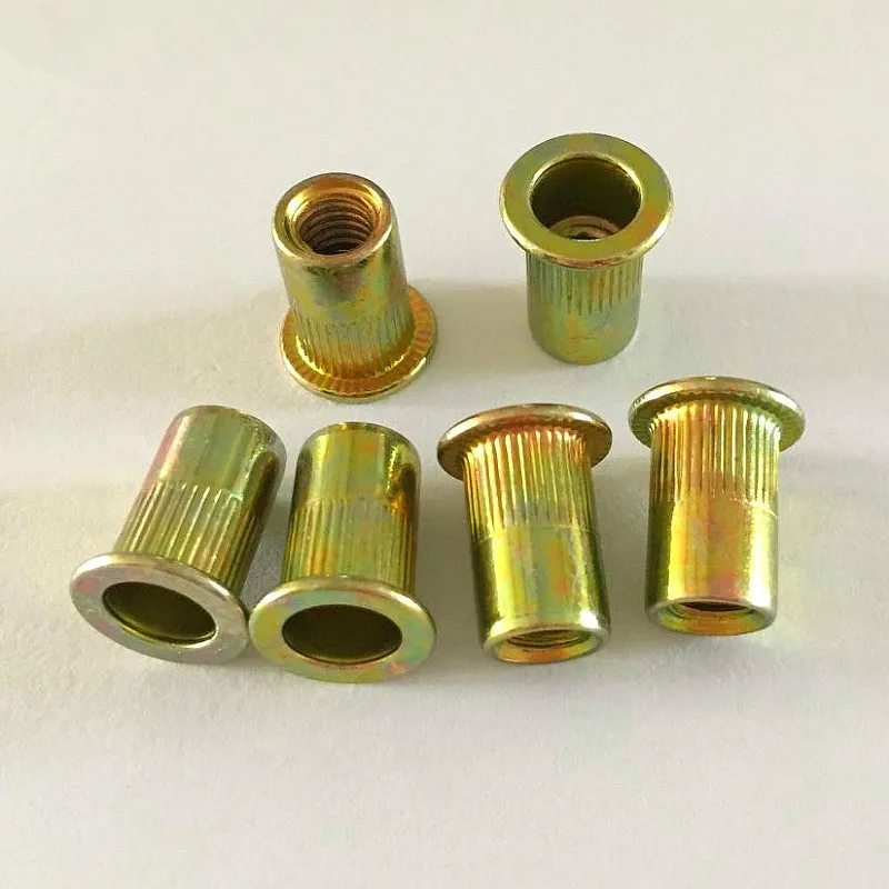 40PCS Pull The Cap Rivet Nut Small Shen Head Riveting Column Pattern Nuts Knurled M4 GB17880 | Строительство и ремонт