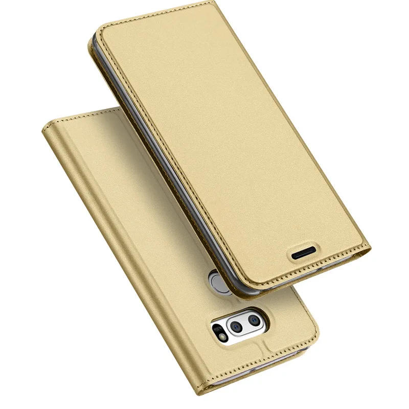 Gold NOWAL Магнитный Флип кожаный чехол-книжка чехол для телефона для Coque LG Q6 Plus G7 G6 V20 V30 G6 мини-подставка держатель для карт слот полный Чехол - Цвет: Gold