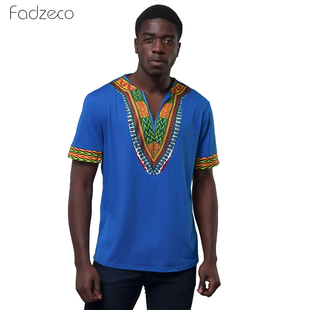 Fadzeco модная мужская одежда в африканском стиле топы футболки Homme африканские