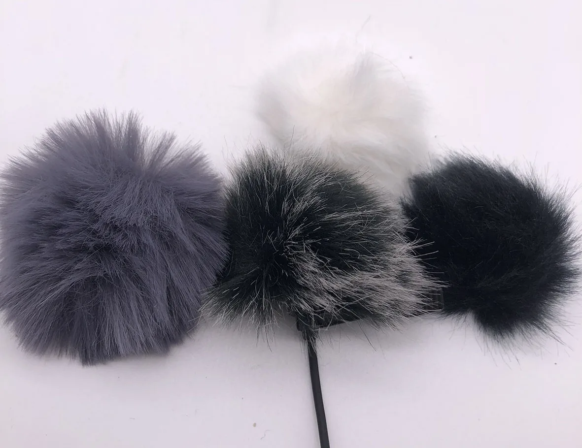 Универсальный петличный микрофон для улицы пушистые ветровые стекла меховые