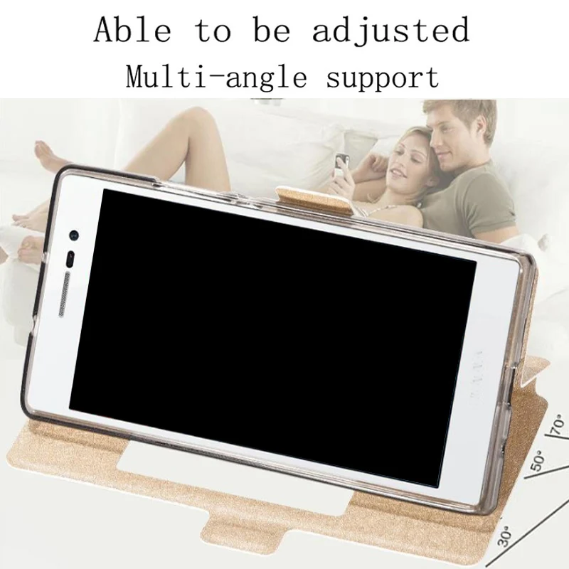 Чехол-книжка для Huawei Ascend P7 из искусственной кожи с открытым окном чехол телефона P