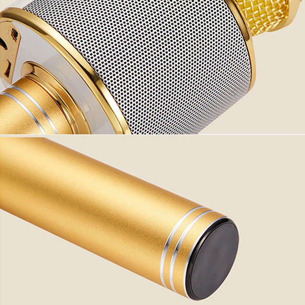 Беспроводной Bluetooth WS 858 Караоке ручной микрофон Mic Динамик Запись музыки