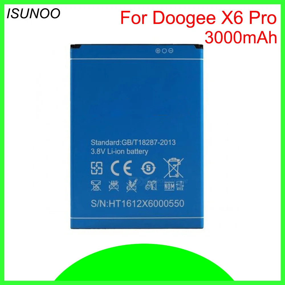 2 шт./лот Сменный аккумулятор для DOOGEE X6 3000 мАч сотового телефона Doogee Pro | Мобильные
