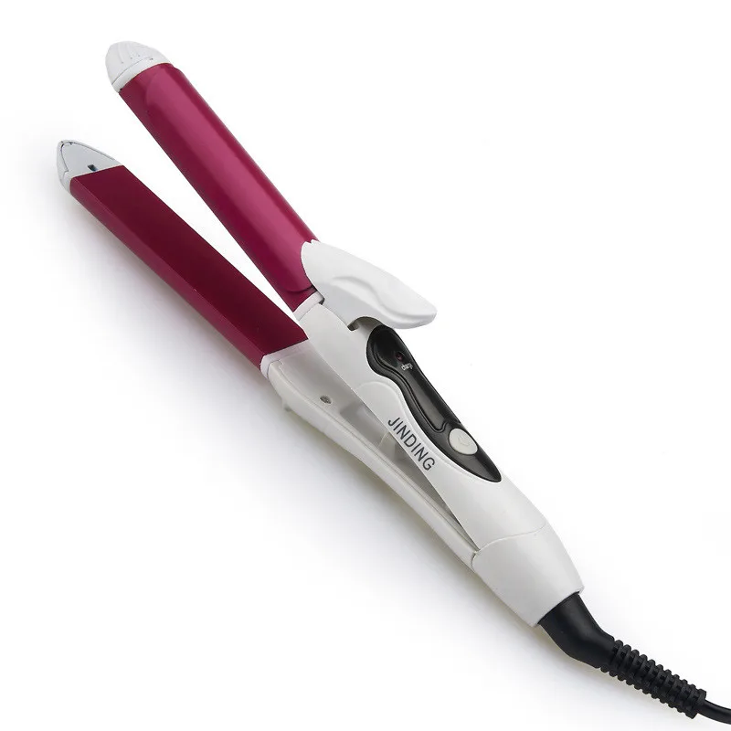Цена со скидкой хит продаж 2-в-1 мини Керамический выпрямитель для волос ролик
