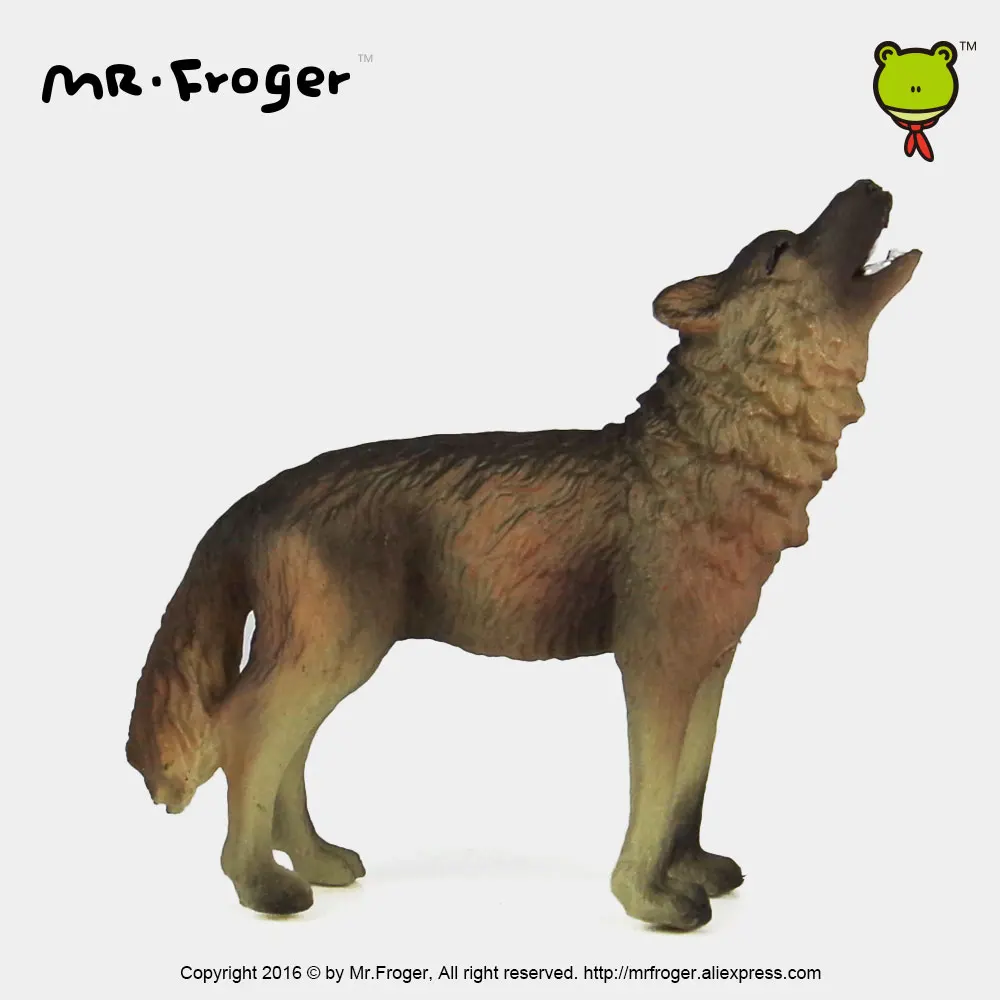 Фото Mr.Froger модель волка игрушка дикие животные набор игрушек зоопарк Моделирование Пластиковые Твердые Классические игрушки дети пластиковые м... №3