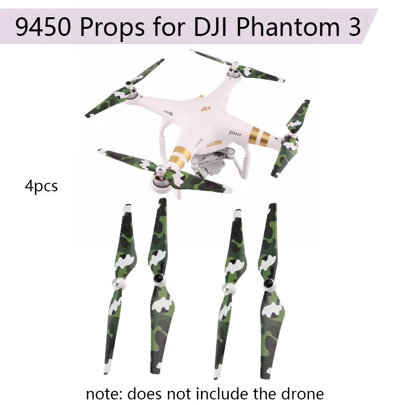 4 шт. 9450 самоблокирующийся Пропеллер для DJI Phantom 3 2 3A P 3S Запчасти камеры дрона