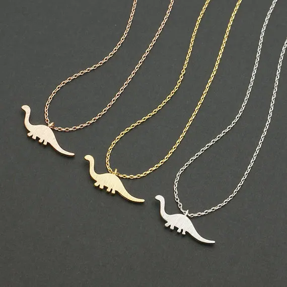 Женское ожерелье с подвеской в виде динозавра ромашки Апатозавра|dinosaur necklace|jewelry