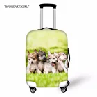Защитный чехол для багажа twoheart sgirl, эластичный чехол для чемодана с животными, собаками, 18-30 дюймов