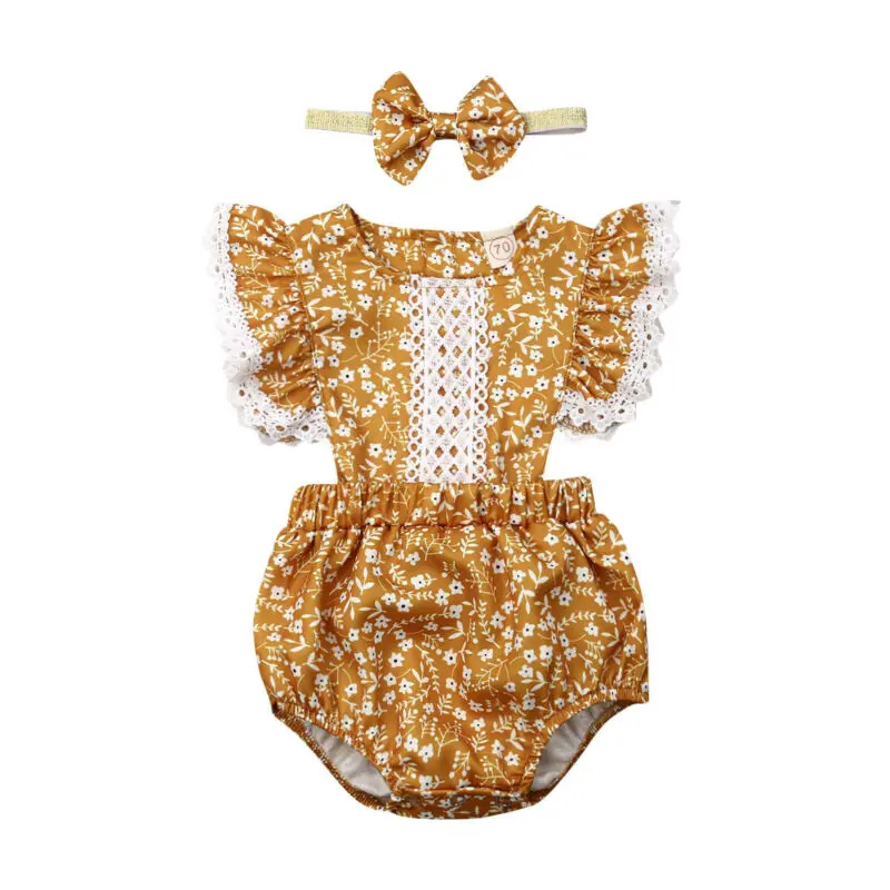 Cute Newborn Baby Kids Girl Clothes Summer Big Sister Little Costume Girls Lace Dress Romper Family | Мать и ребенок