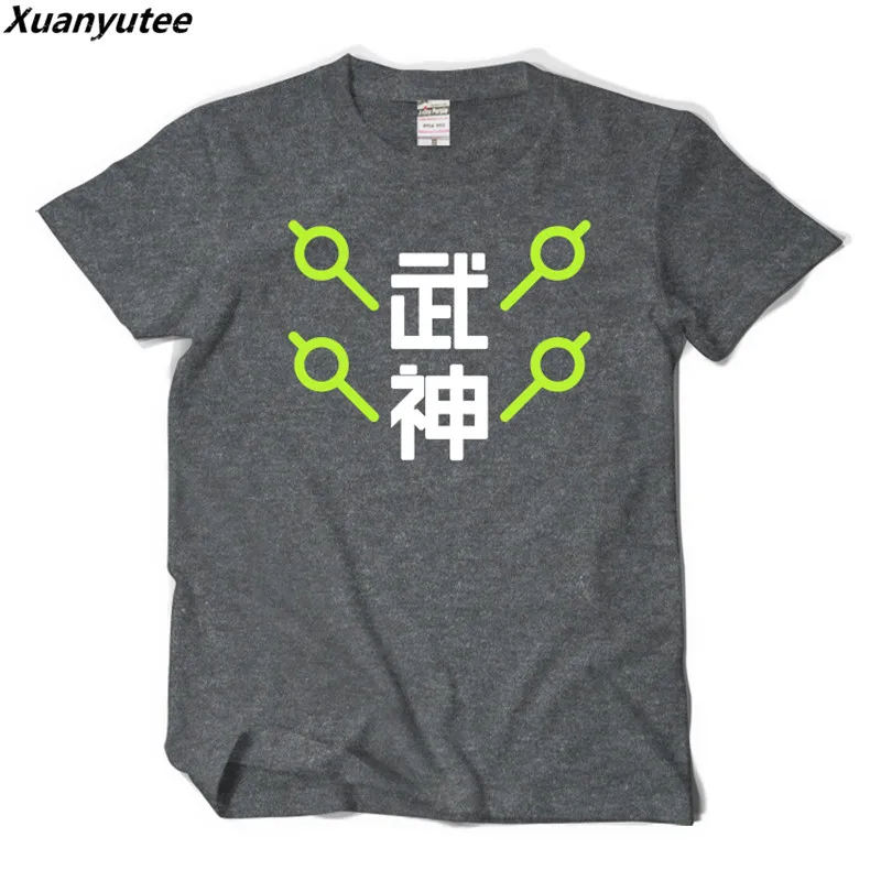 Xuanyutee/модная футболка для фанатов игр OW Genji Homme летняя хлопковая Повседневная с